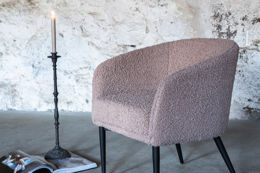 Fluffy fåtöljer, brun teddytyg