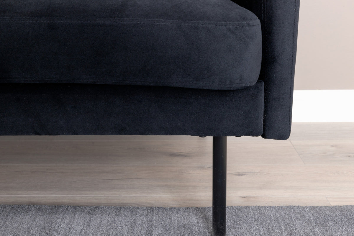 Zoom 2-sitssoffa, svart