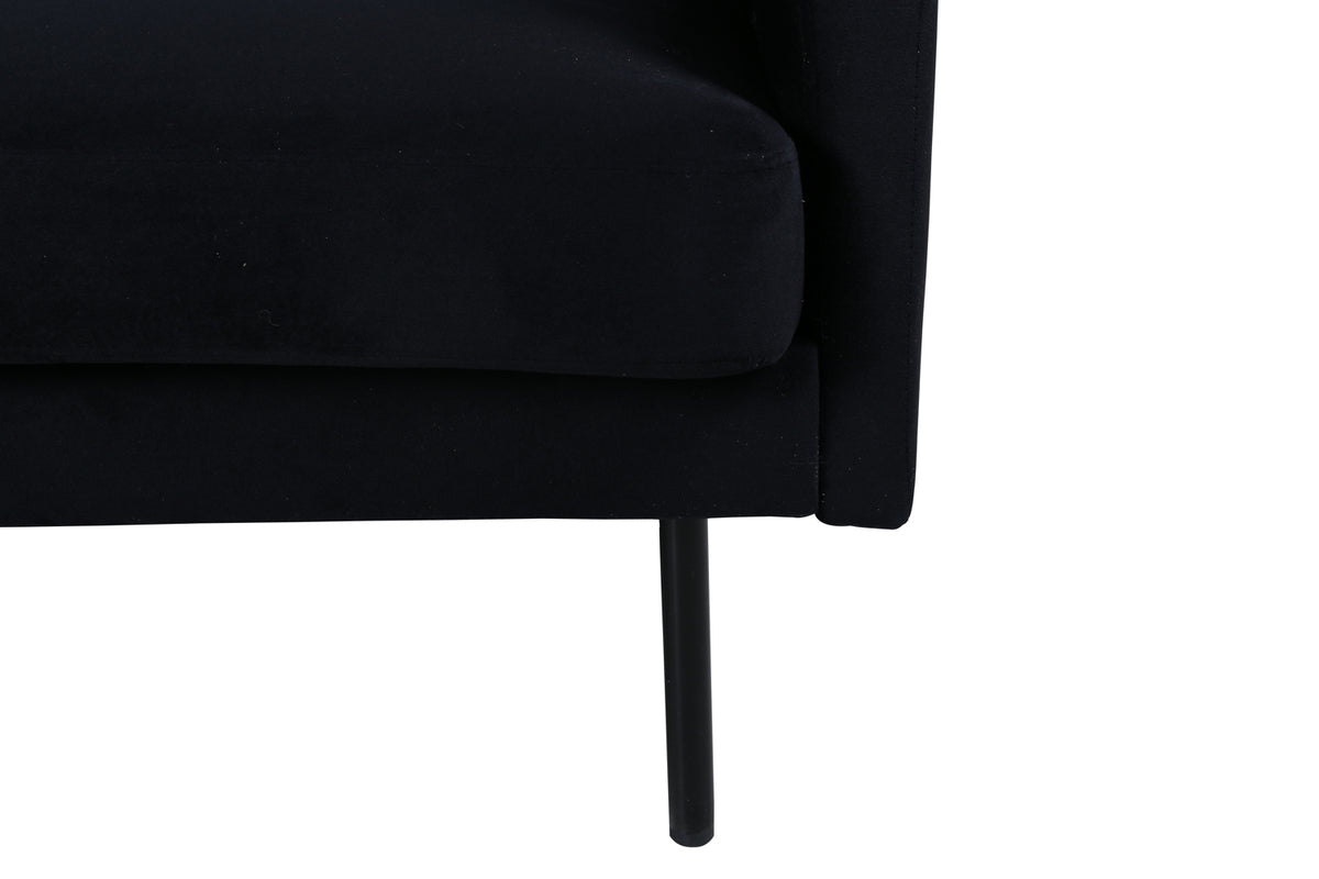Zoom 2-sitssoffa, svart