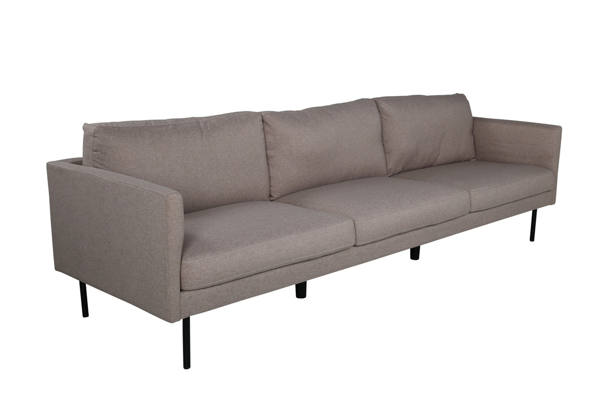 Zoom 3-sitssoffa, brun