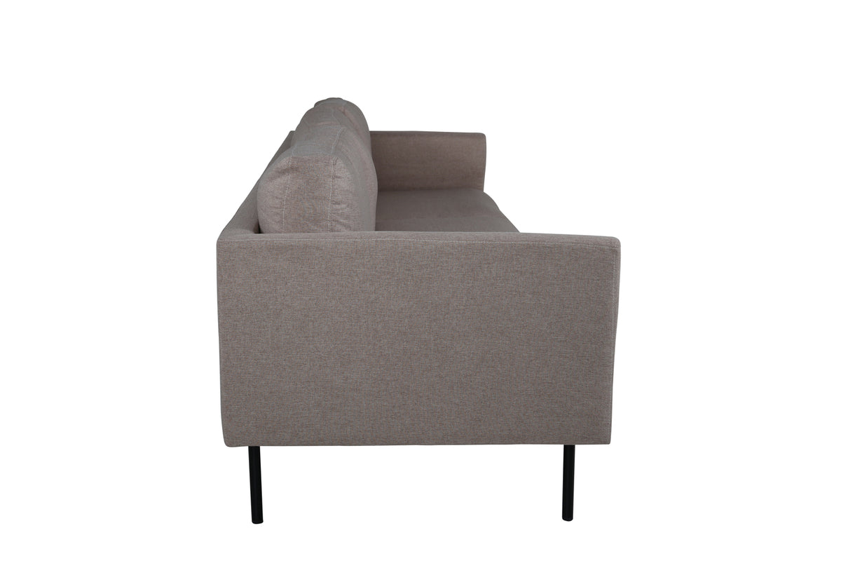 Zoom 3-sitssoffa, brun