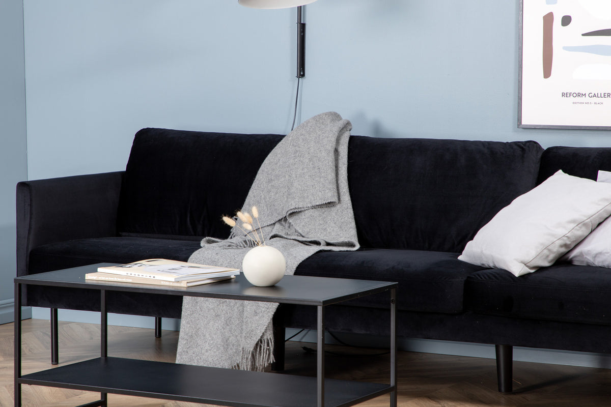 Zoom 3-sitssoffa, svart