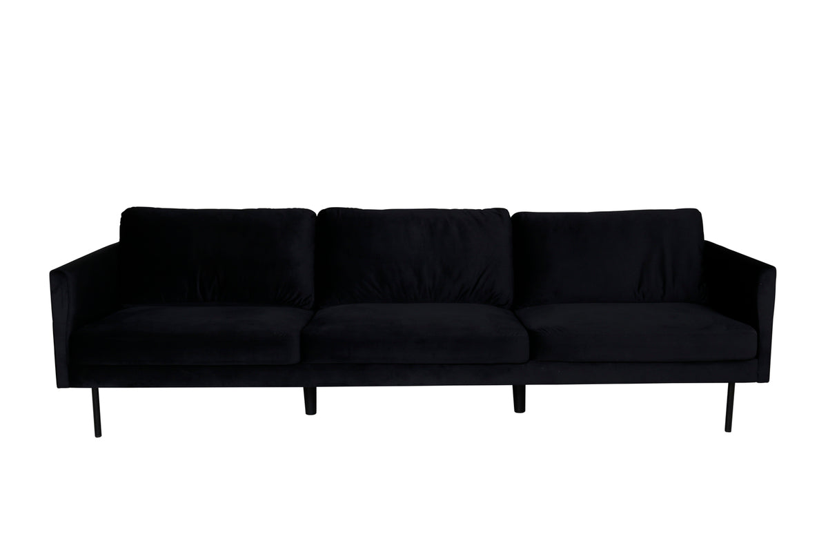 Zoom 3-sitssoffa, svart