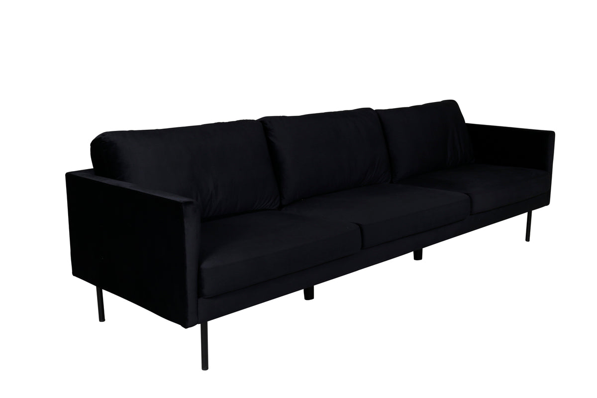 Zoom 3-sitssoffa, svart