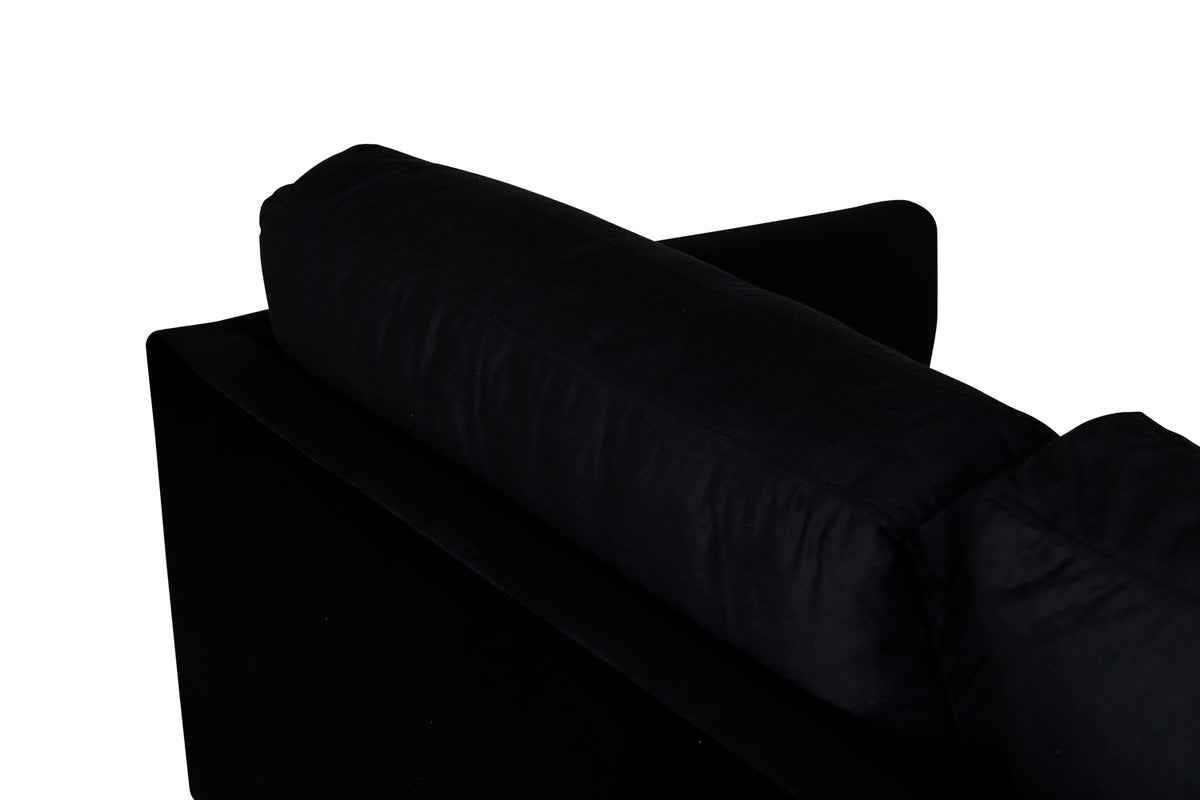 Zoom 3-sitssoffa, svart