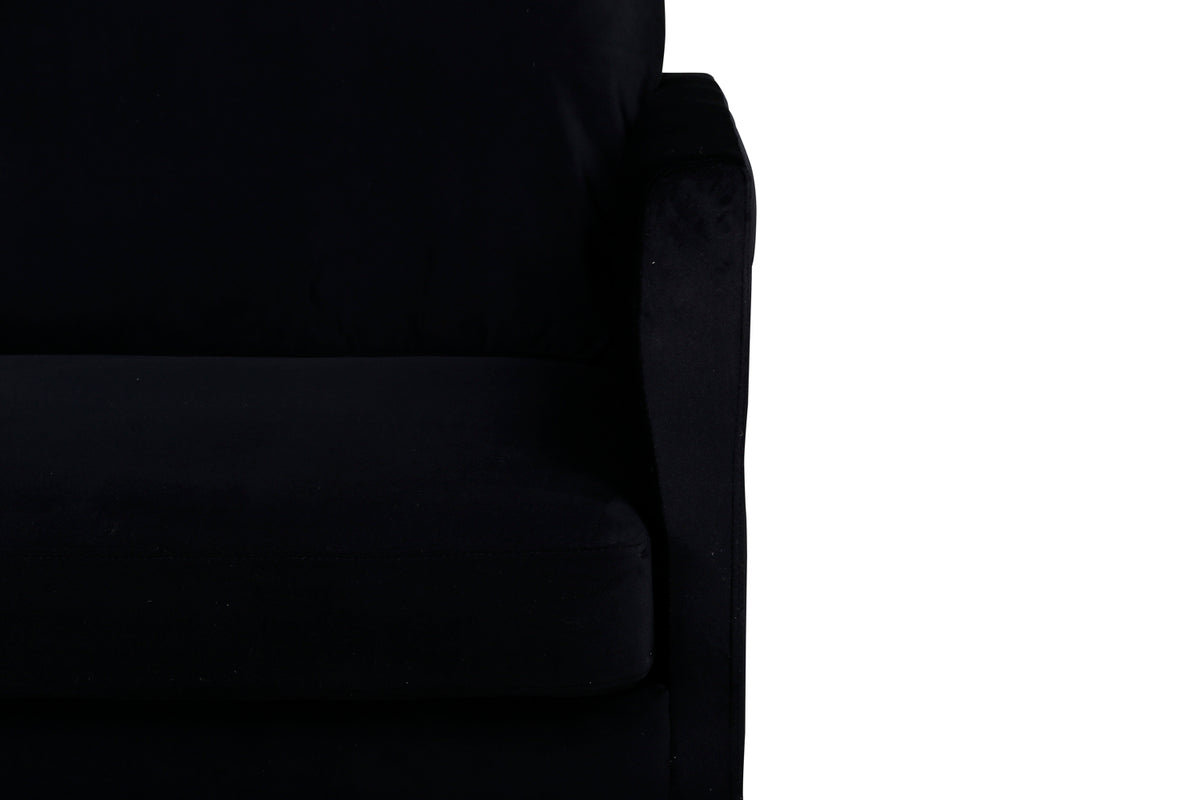 Zoom 3-sitssoffa, svart