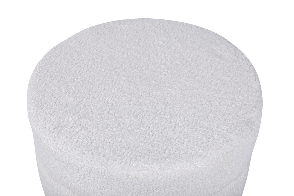 Pot puff/fotpall, vit