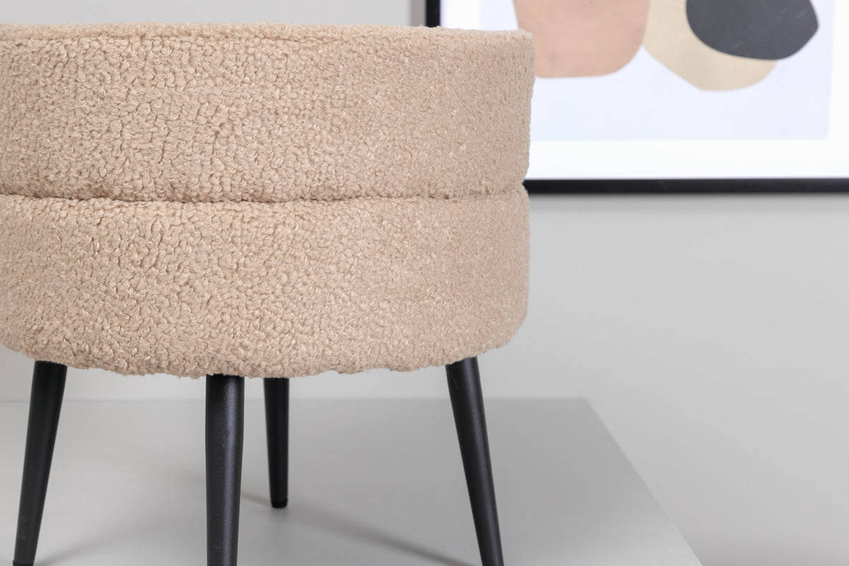 Pot puff/fotpall, beige