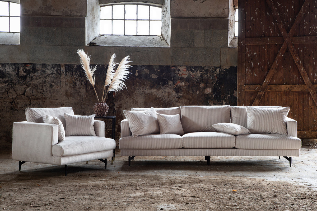 Sofia 3-sitssoffa, beige