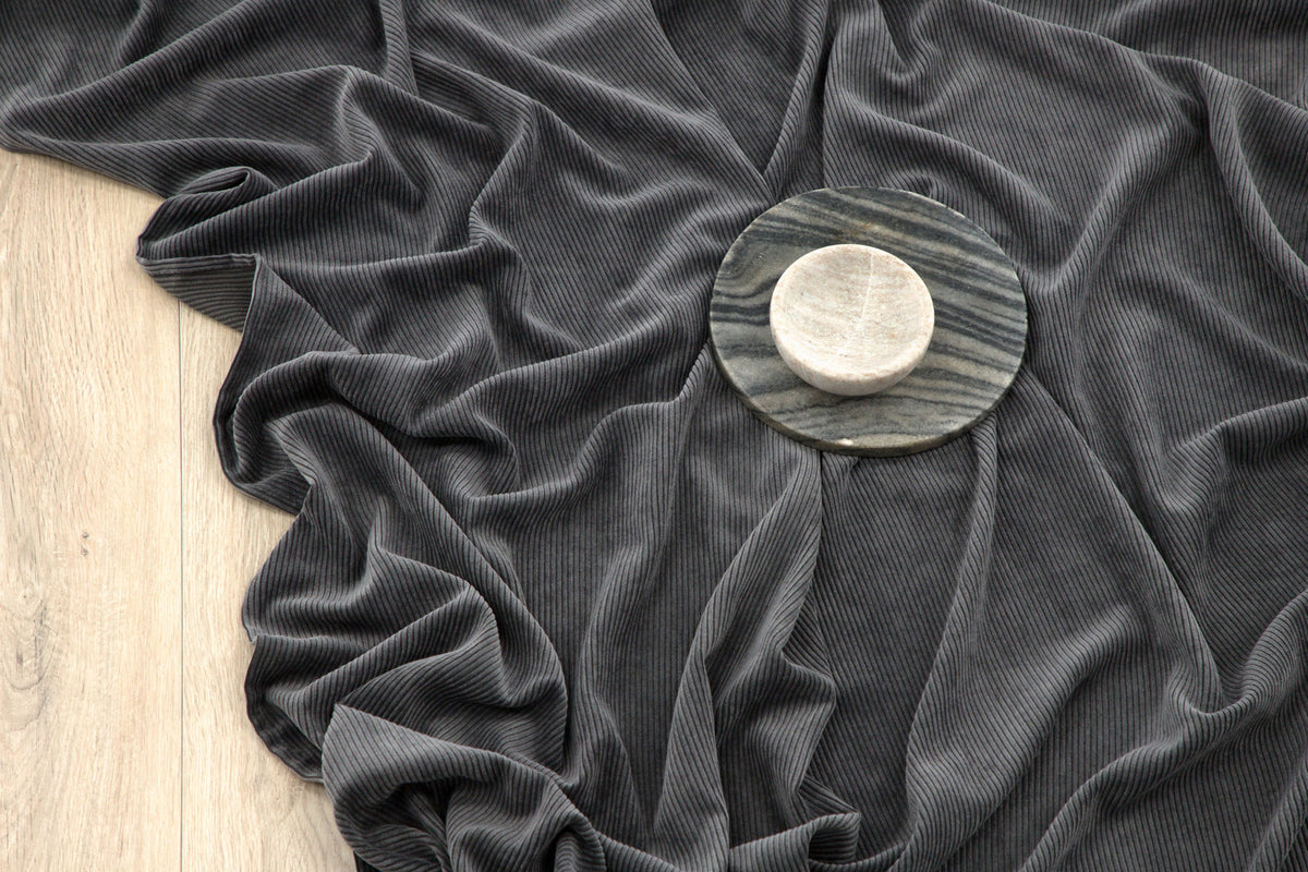 Elma gardiner 140x240, mörkgrå (manchesterkänsla)