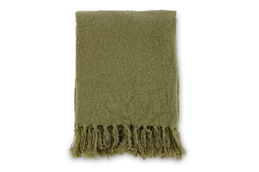Stanly pläd 170 x 130 cm, mossgrön