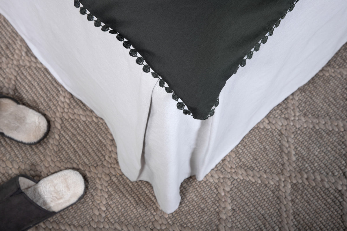 Livia påslakanset till enkelsäng, antracit