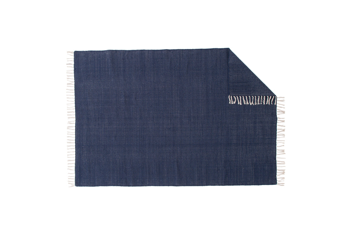 Panipat matta 240 x 170, mörkblå