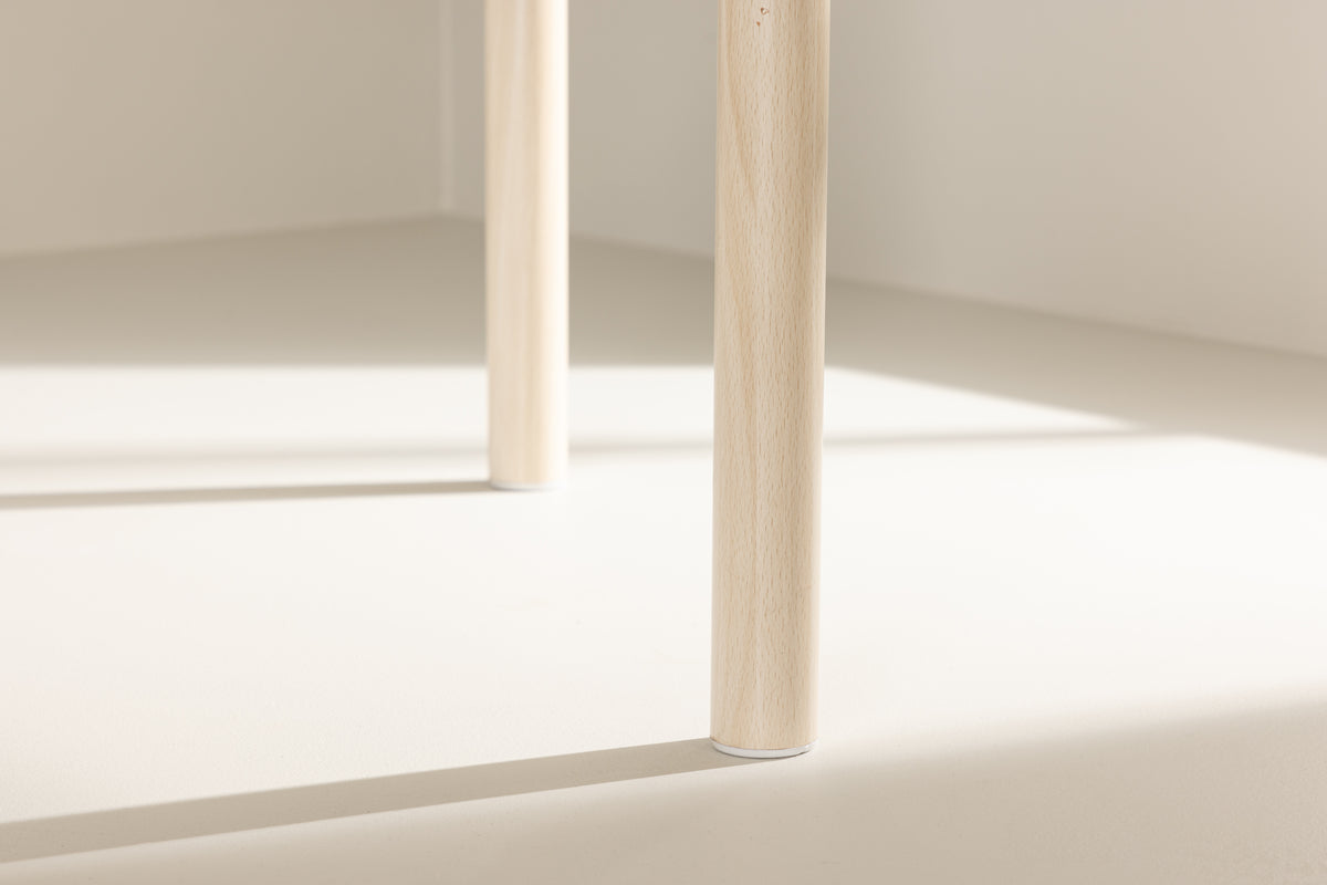 Andy matbord, vitputsad