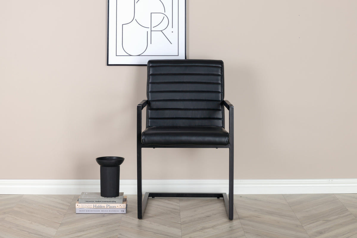 Art matstol, svart x2