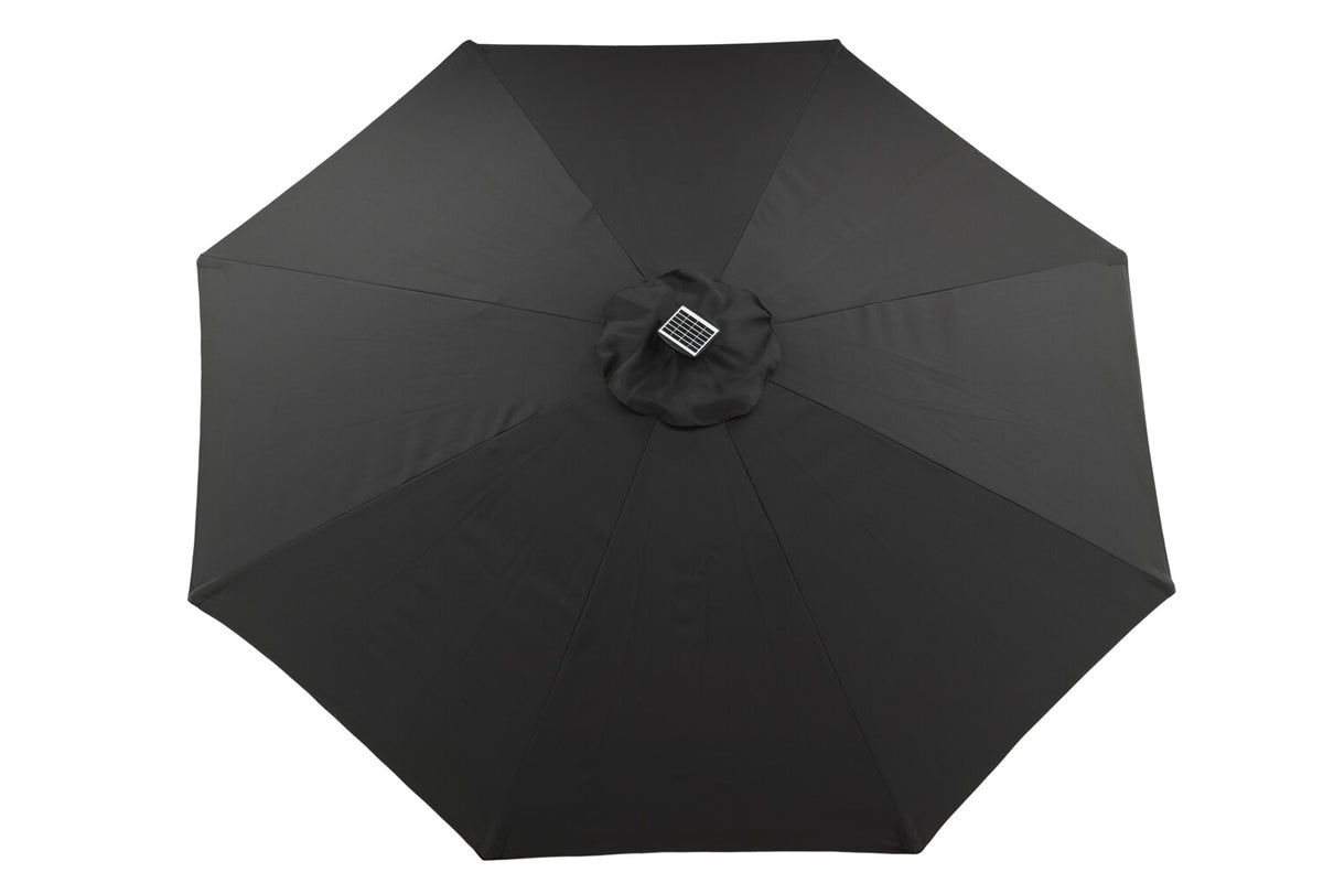 Sabal parasoll med led-belysning, 2,7 m