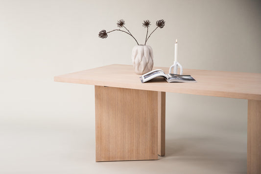 Bassholmen matbord, vitputsad 240x100