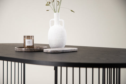 Hamneskär matbord, svart