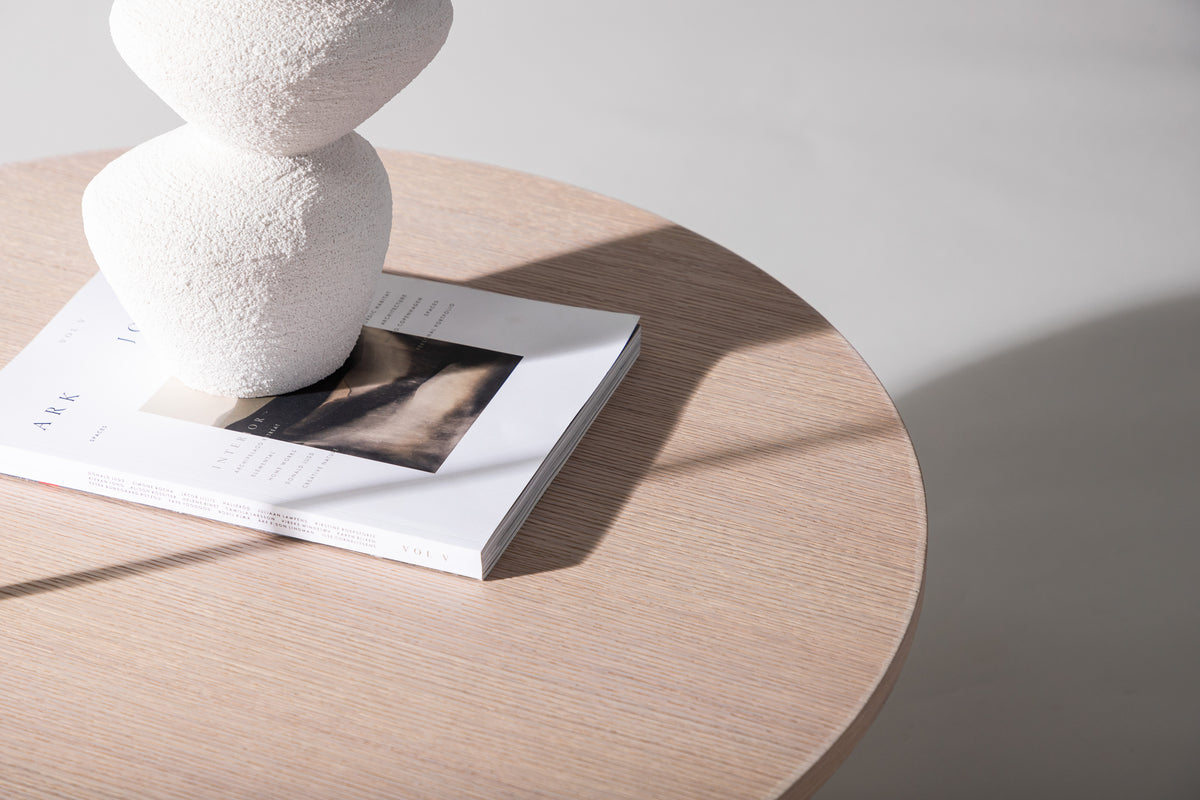 Askerön soffbord, vitputsad