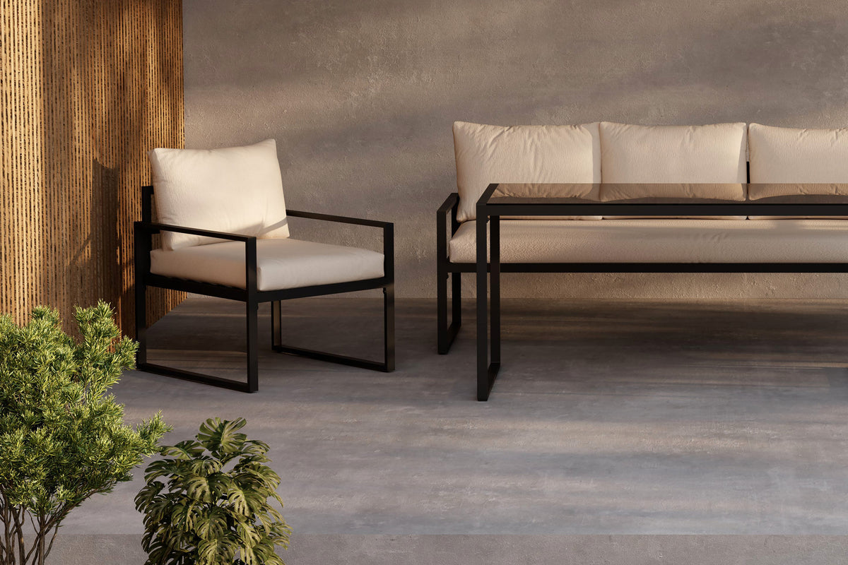 Catania soffgrupp, svart/beige