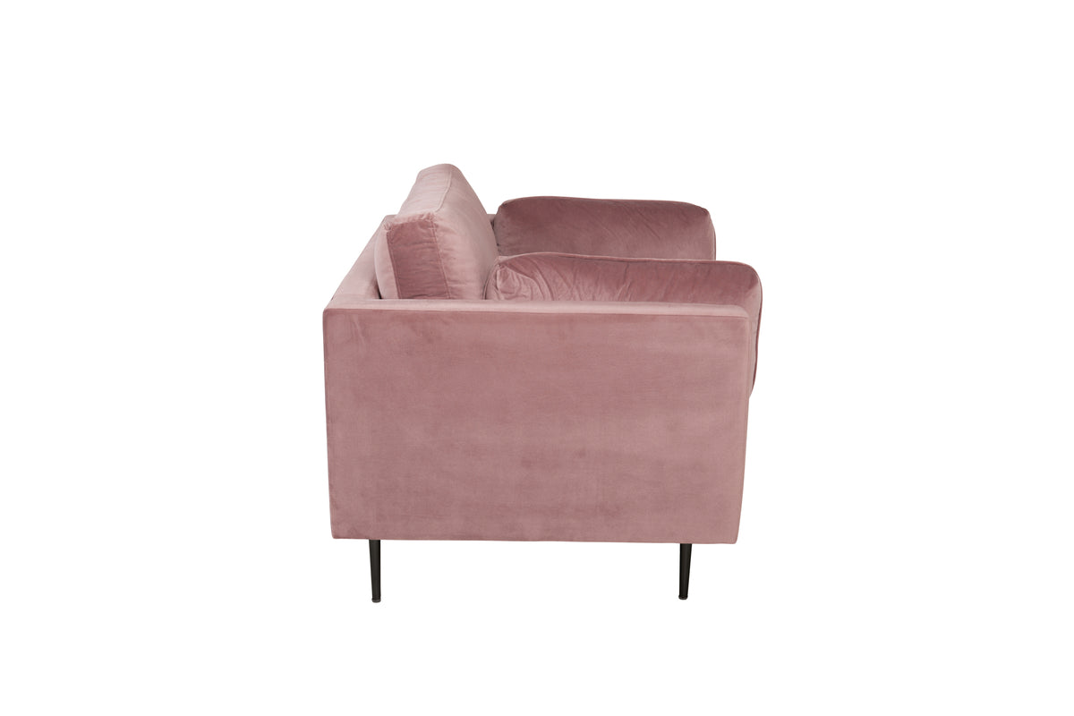 Boom fåtölj, rosa/svarta ben