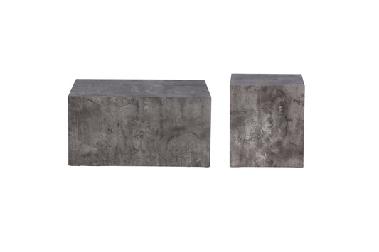 York soffbord set, mörkgrå