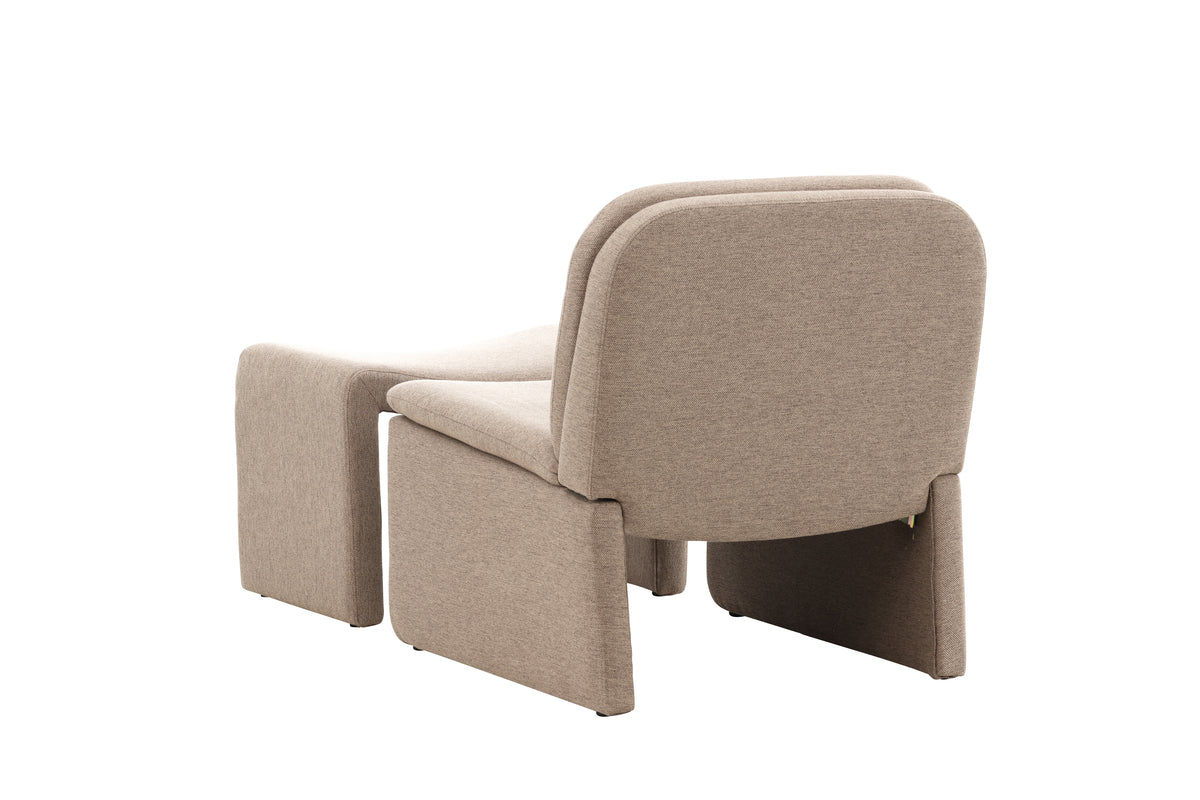 Bonn fåtölj & fotpall