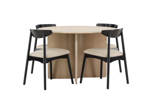 Ven & Tyresö matgrupp, vitputsad/svart