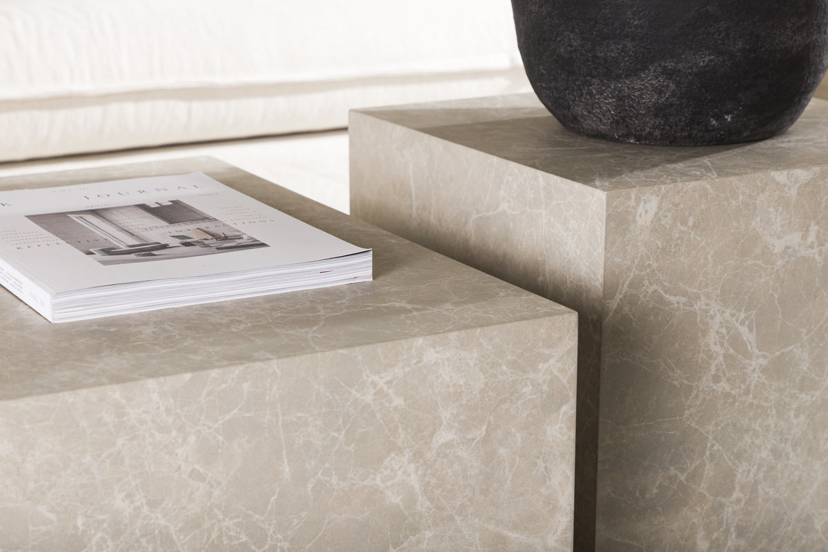 York soffbord 40 x 40 cm, beige