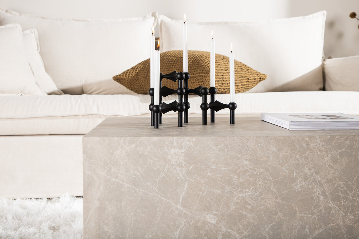 York soffbord 80 x 60 cm, beige