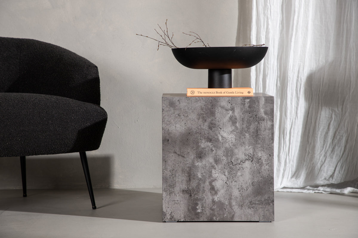 York soffbord 40 x 40 cm, mörkgrå