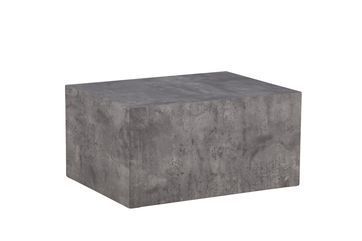 York soffbord 80 x 60 cm, mörkgrå