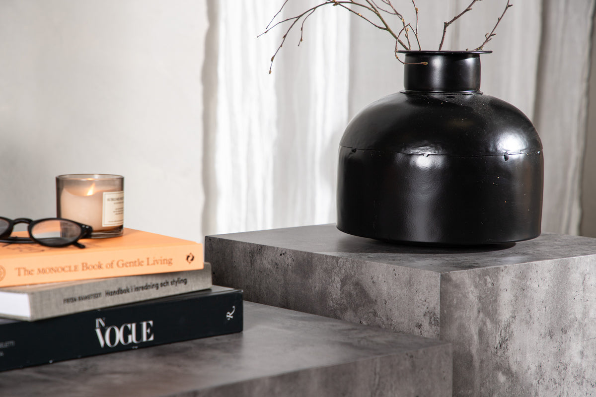 York soffbord 40 x 40 cm, mörkgrå