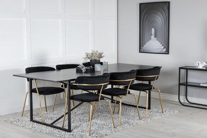Arrow matstol, svart x2