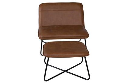 X-lounge fåtölj med fotpall