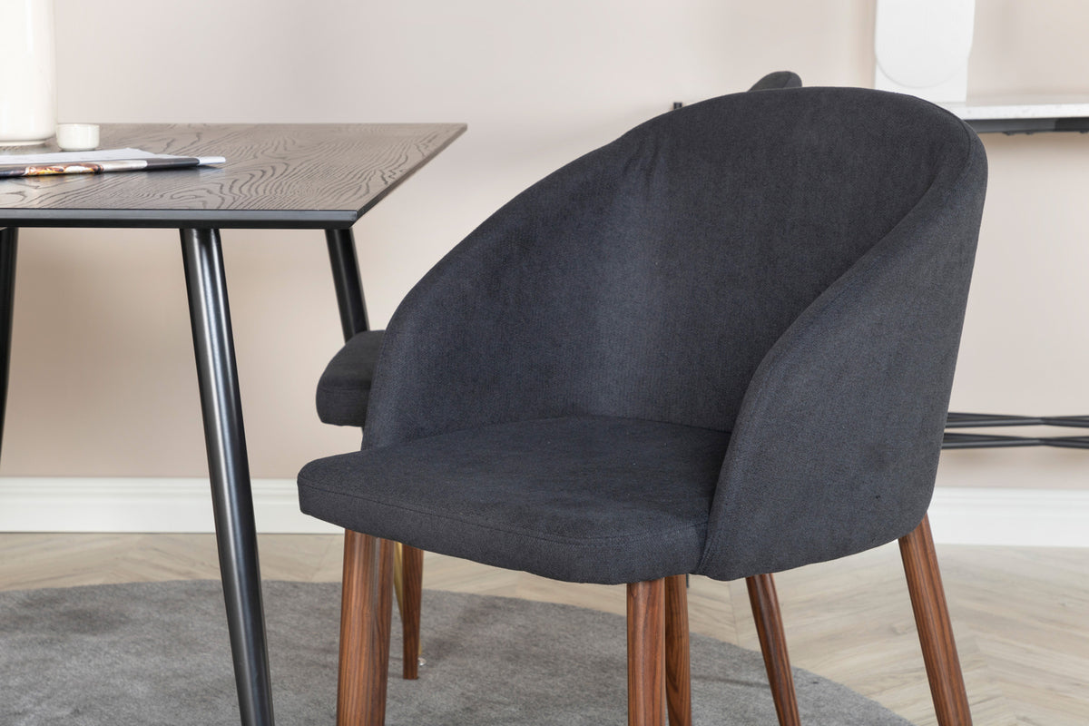Arch matstol, svart x2