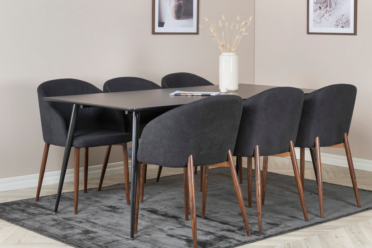 Arch matstol, svart x2