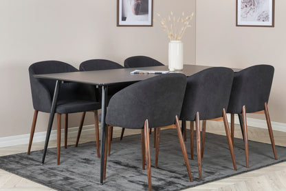 Arch matstol, svart x2