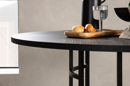 Copenhagen matbord, svart ⌀115