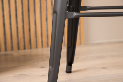 Tempe barstol x4, mörkgrå