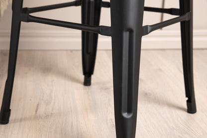 Tempe barstol x4, svart