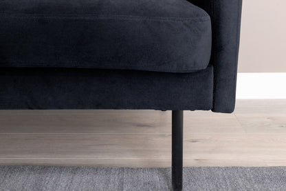 Zoom 2-sitssoffa, svart