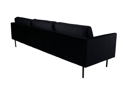 Zoom 3-sitssoffa, svart