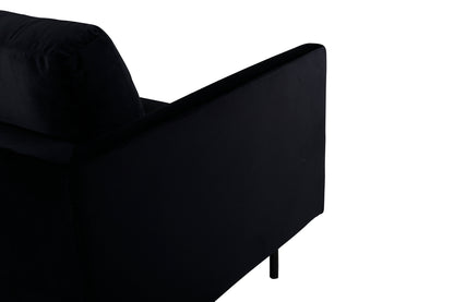 Zoom 3-sitssoffa, svart