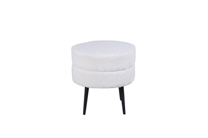 Pot puff/fotpall, vit