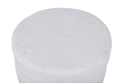 Pot puff/fotpall, vit