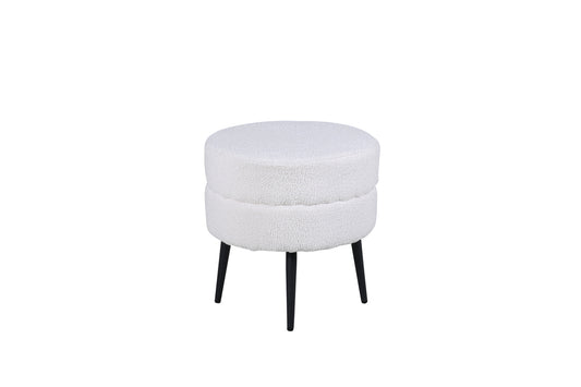Pot puff/fotpall, vit