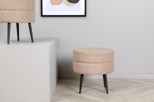 Pot puff/fotpall, beige