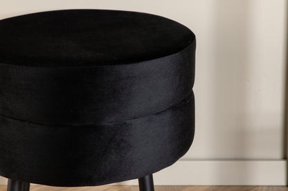 Pot puff/fotpall, svart