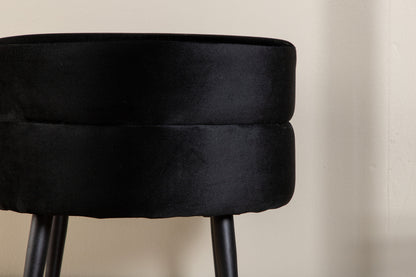 Pot puff/fotpall, svart